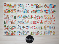 XMAS  - Water transfer decals sheet christmas