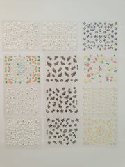 Mixed flower stickers