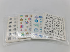 Christmas Water transfer stickers - mixed 10 packs