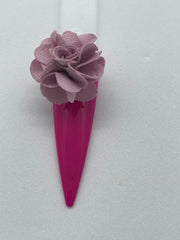 Magnetic  pink flower charm