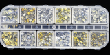 Palette - gold and silver nail art charms