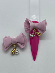 Magnetic Pink bow charm